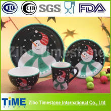 Juego de cena de porcelana de cerámica para decoración de Navidad (TS-009)